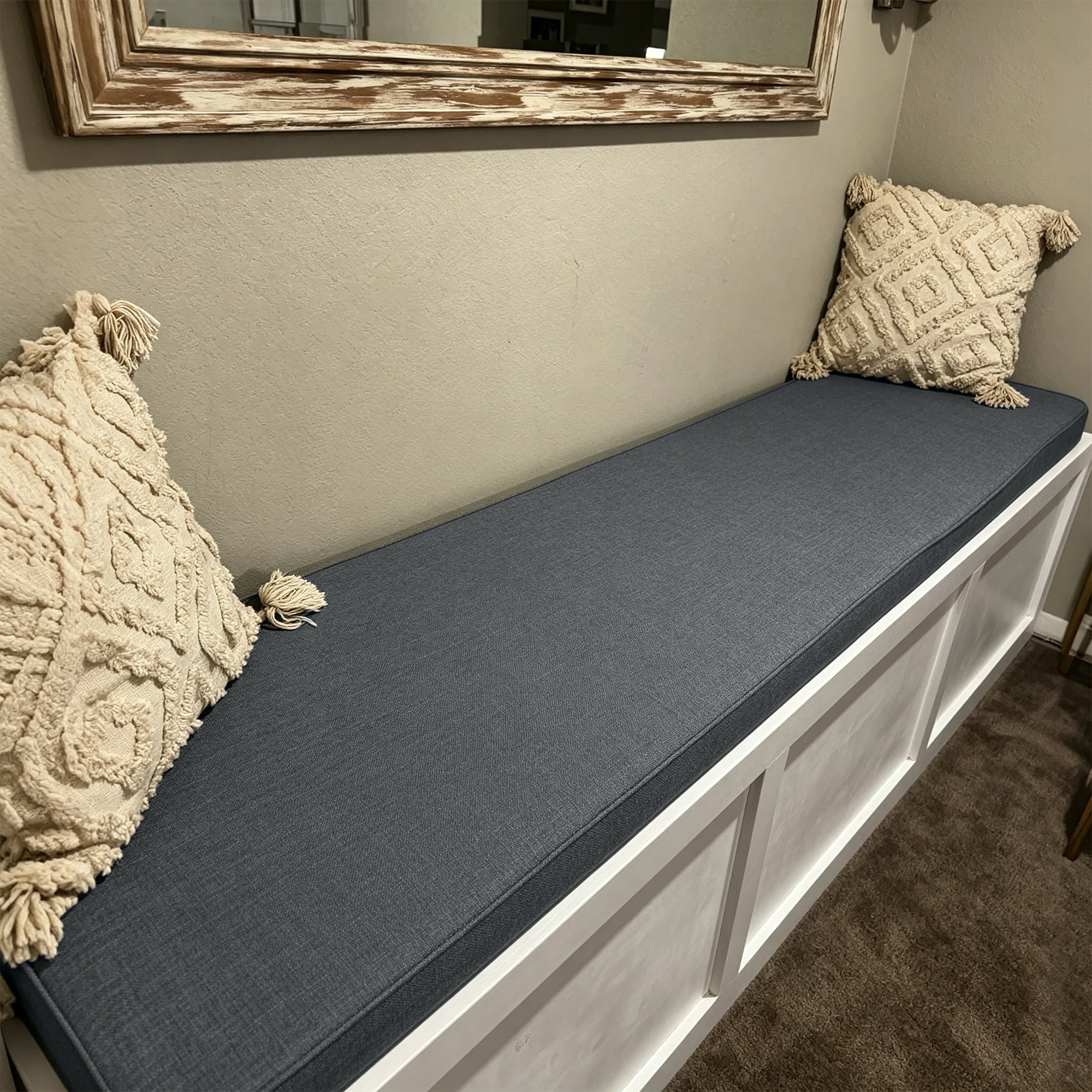 Custom Bench Cushions for Indoor Furniture, Window Seat Cushions Indoor